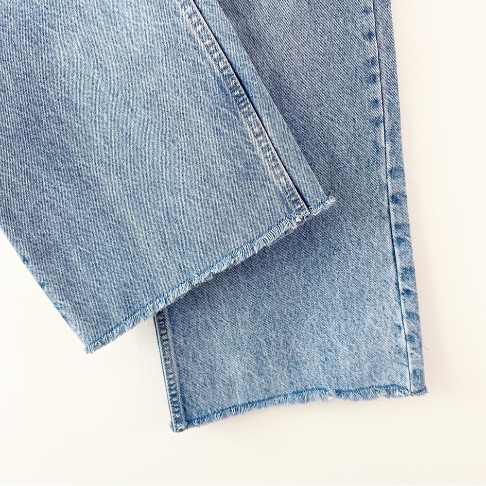 Zara Blue High waisted Wide Leg Jeans Size 8 - Picture 8 of 12